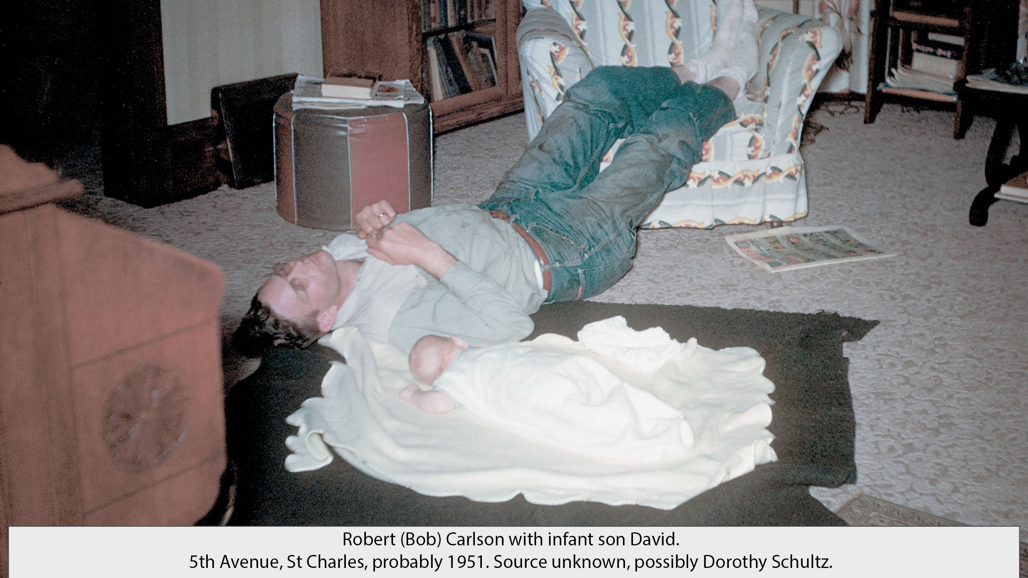 Robert on floor